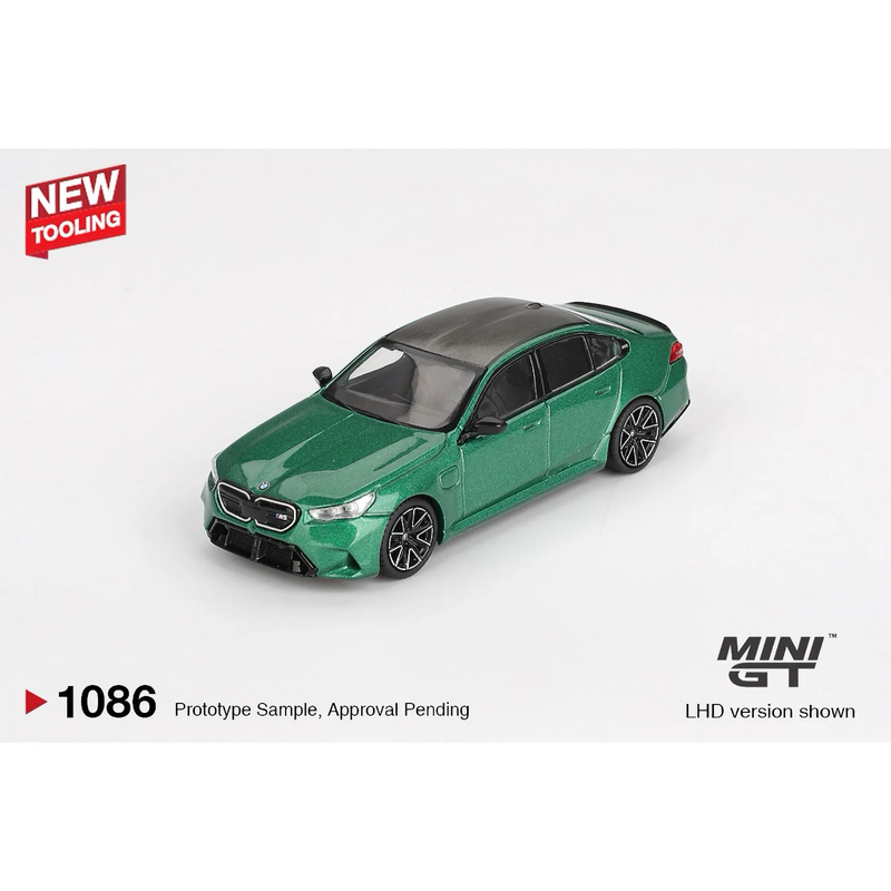 BMW M5 Isle of Man Green Metallic - Grön - 1086 - Mini GT - 1:64