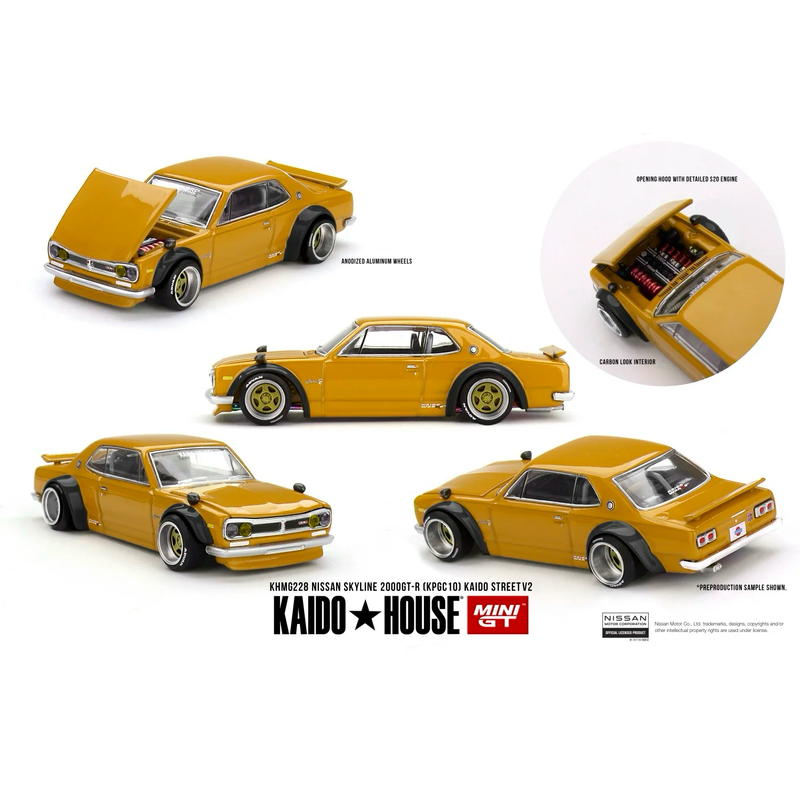 Nissan Skyline 2000 GT-R (KPGC10) Kaido Street V2 - 228 - Kaido House x Mini GT - 1:64