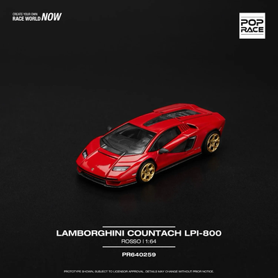 Lamborghini Countach LPI 800-4 - Röd - 259 - Pop Race - 1:64