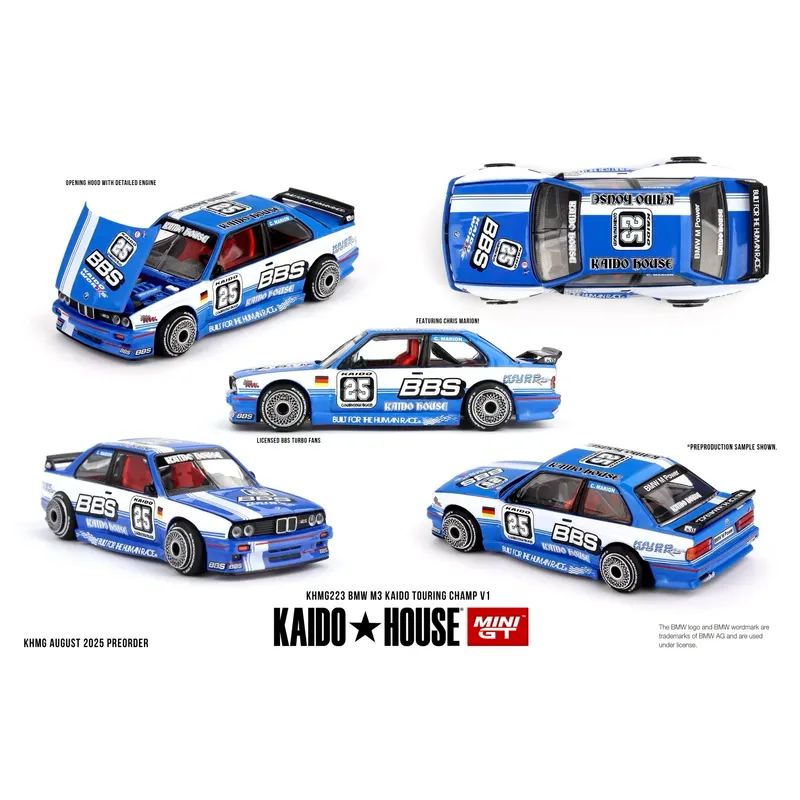 BMW M3 Kaido Touring Champ V1 - 223 - Kaido House x Mini GT - 1:64