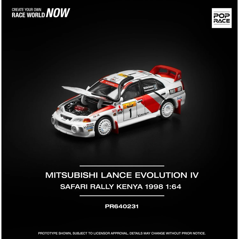 Mitsubishi Lancer Evolution IV - Safari Rally Kenya 1998 - 231 - Pop Race - 1:64