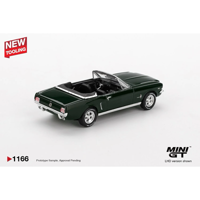 Ford Mustang Convertible 1964 Highland Green - Grøn - 1166 - Mini GT - 1:64