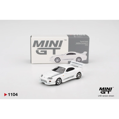 Toyota Supra VeilSide Combat V-I White - Vit - 1104 - Mini GT - 1:64