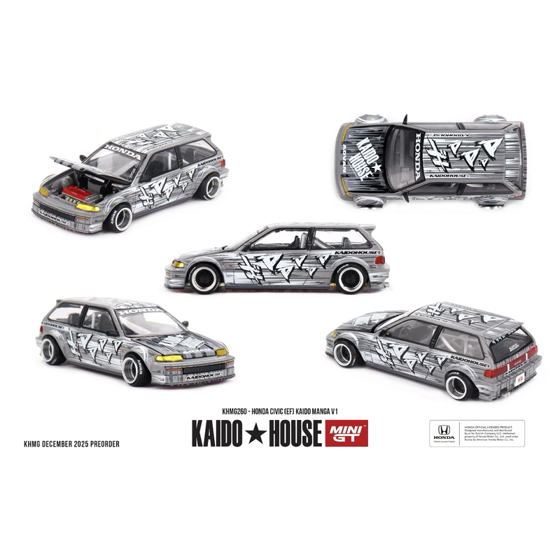 Honda Civic (EF) KaidoManga V1 - 260 - Kaido House x Mini GT - 1:64