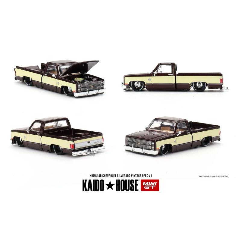 Chevrolet Silverado KAIDO Vintage Spec V1 - 145 - Kaido House x Mini GT - 1:64
