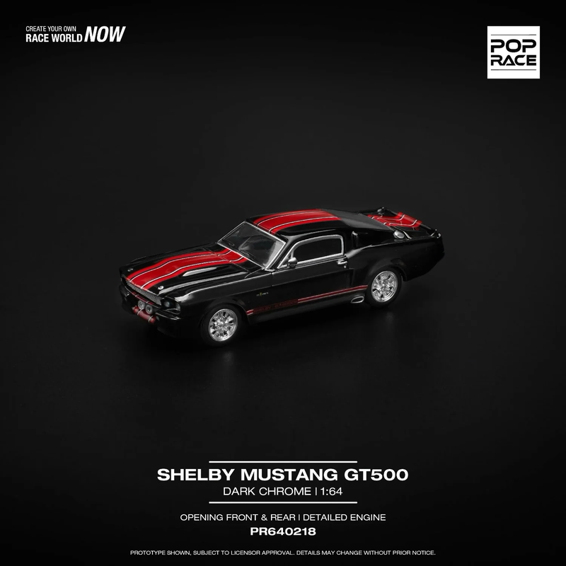 Shelby Mustang GT500 - Svart - 218 - Pop Race - 1:64