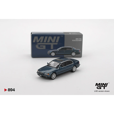 BMW 750IL Sorrento Blue Metallic - Blå - 894 - Mini GT - 1:64