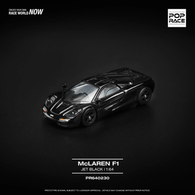 McLaren F1 - Svart - 230 - Pop Race - 1:64
