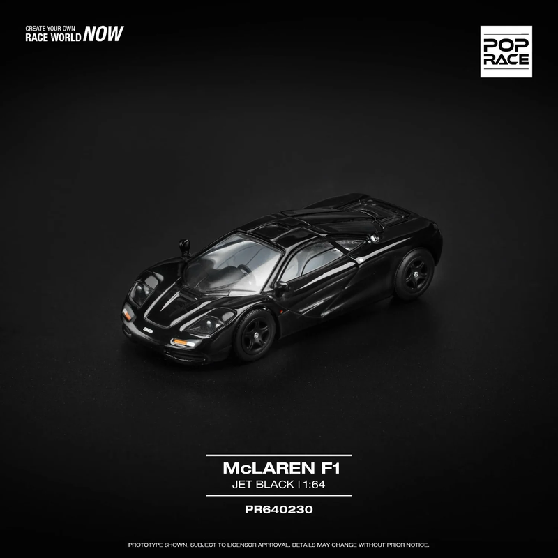 McLaren F1 - Svart - 230 - Pop Race - 1:64