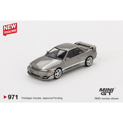 Nissan Skyline GT-R (R32) Veilside Combat C-I Veilside Combat Grey - Grå - 971 - Mini GT - 1:64