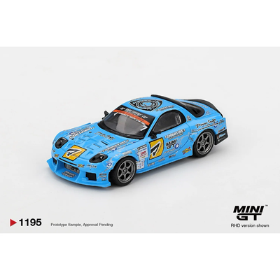 Mazda RX-7 RE-Amemiya 2025 D1GP - Blå - 1195 - Mini GT - 1:64