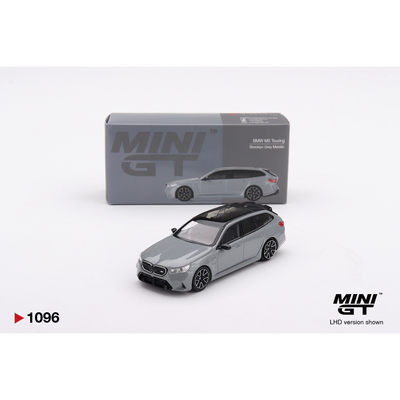 BMW M5 Touring Brooklyn Grey Metallic - Grå - 1096 - Mini GT - 1:64