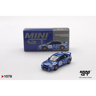 Subaru Impreza WRC99 #23 2000 Acropolis Rally - Blå - 1078 - Mini GT - 1:64