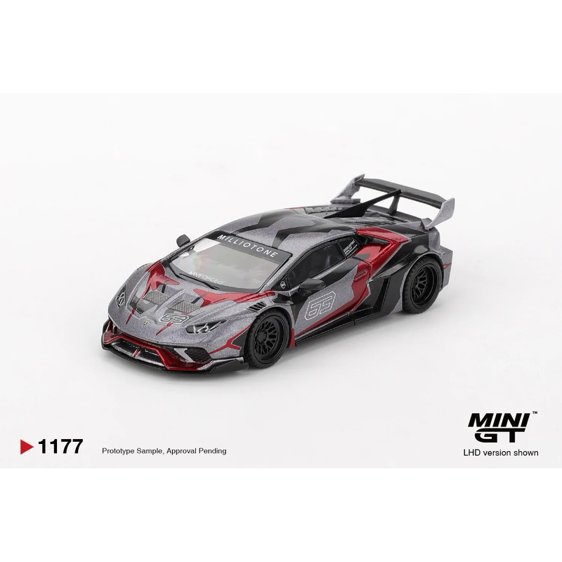 LB★WORKS Lamborghini Huracán GT RONIN - Grå - 1177 - Mini GT - 1:64