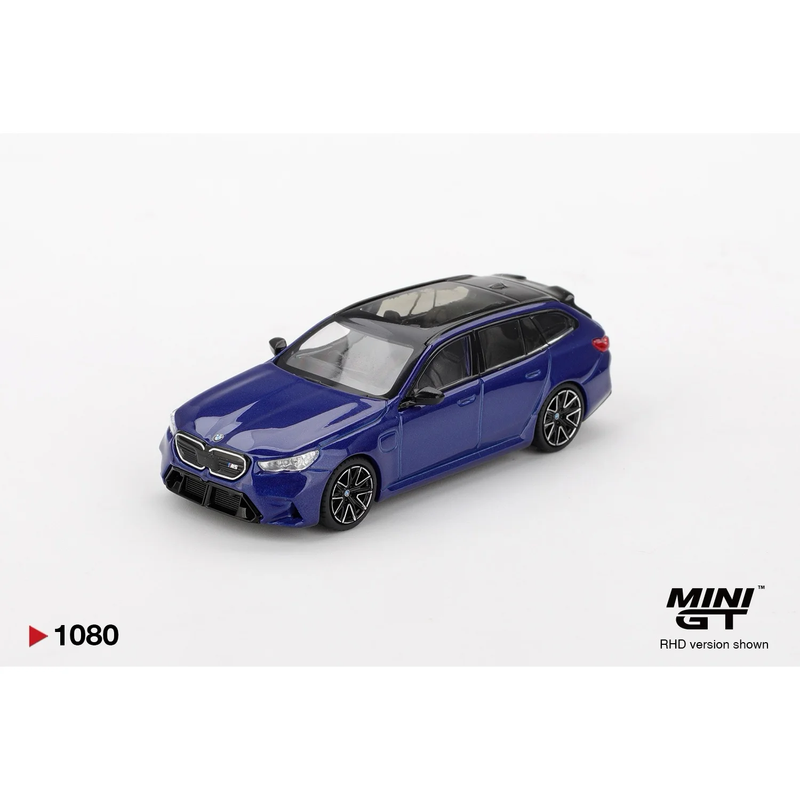 BMW M5 Touring Marina Bay Blue Metallic - Blå - 1080 - Mini GT - 1:64
