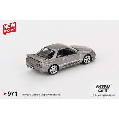 Nissan Skyline GT-R (R32) Veilside Combat C-I Veilside Combat Grey - Grå - 971 - Mini GT - 1:64
