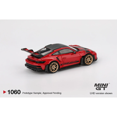 Porsche 911 (992) GT3 RS Weissach Package Guards Red - Röd - 1060 - Mini GT - 1:64