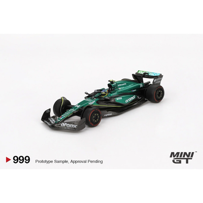Aston Martin AMR24 #14 Fernando Alonso 2024 F1 2024 Bahrain GP - Grøn - 999 - Mini GT - 1:64