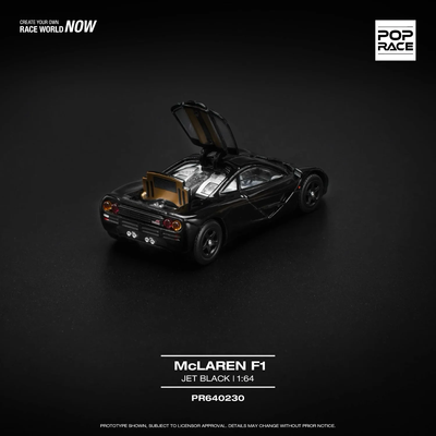 McLaren F1 - Svart - 230 - Pop Race - 1:64
