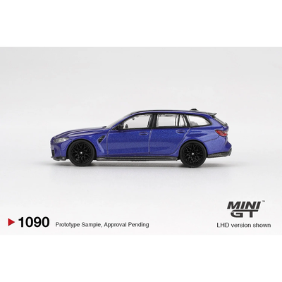BMW M3 Competition Touring Portimao Blue Metallic - Blå - 1090 - Mini GT - 1:64
