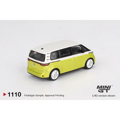 Volkswagen ID.Buzz Candy White/ Pomelo Yellow - Vit - 1110 - Mini GT - 1:64