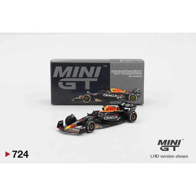 Oracle Red Bull Racing RB19 #1 Max Verstappen 2023 F1 Bahrain GP Winner - 724 - Mini GT - 1:64