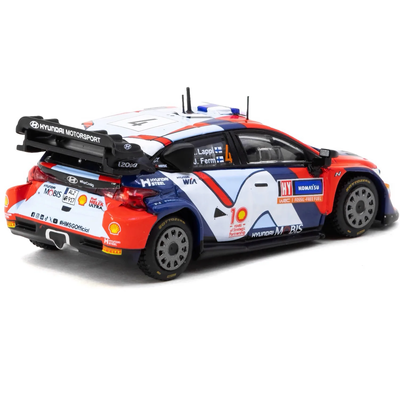 Hyundai i20 N Rally1 Hybrid Rally Sweden 2024 Winner #4 - Tarmac Works x Ixo Models - 1:64
