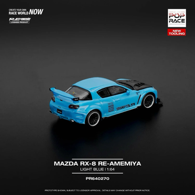 Mazda RX-8 RE Amemiya - Blå - 270 - Pop Race - 1:64