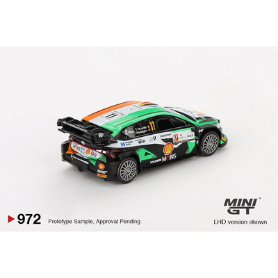 Hyundai i20 N Rally1 #11 2023 Rally Croatia Power Stage Winner - Orange - 972 - Mini GT - 1:64