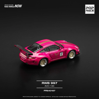 Porsche RWB 997 AVA - Rosa - 187 - Pop Race - 1:64