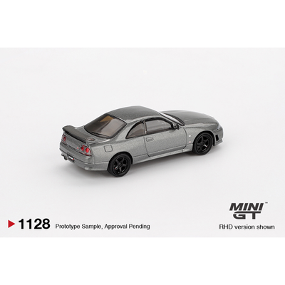 Nissan Skyline GT-R Dark Metal Gray (NISMO BCNR33 CRS Version) - Grå - 1128 - Mini GT - 1:64