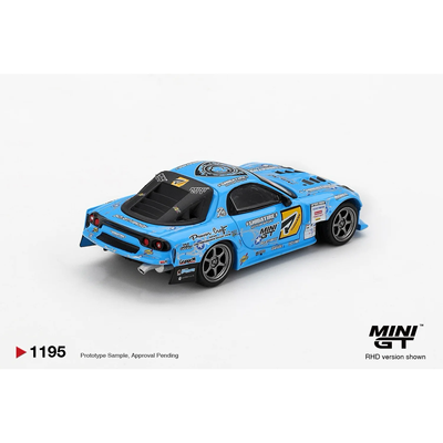 Mazda RX-7 RE-Amemiya 2025 D1GP - Blå - 1195 - Mini GT - 1:64
