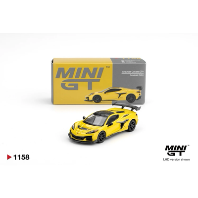 Chevrolet Corvette ZR1 Accelerate Yellow - Gul - 1158 - Mini GT - 1:64
