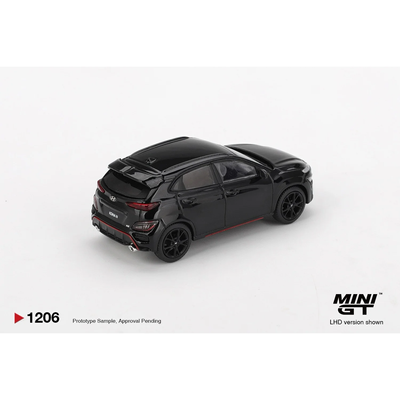 Hyundai KONA N Phantom Black - Svart - 1206 - Mini GT - 1:64