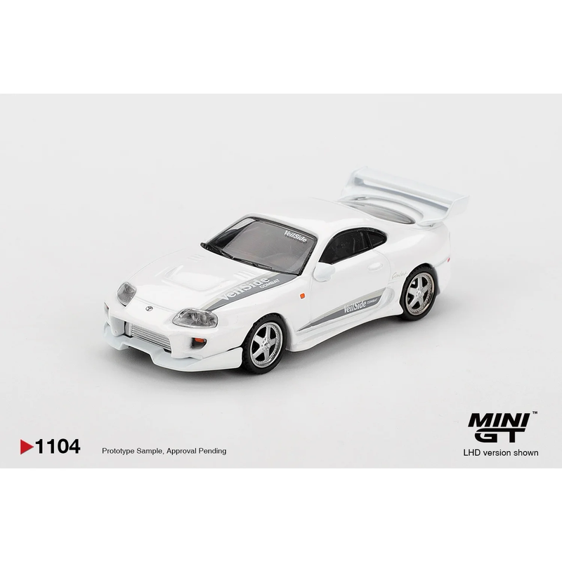 Toyota Supra VeilSide Combat V-I White - Vit - 1104 - Mini GT - 1:64