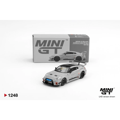 Nissan LB-Silhouette WORKS GT 35GT-RR Ver.1 Matt Grey - Grå - 1248 - Mini GT - 1:64