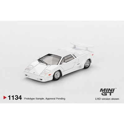 Lamborghini Countach 25th Anniversary White - Vit - 1134 - Mini GT - 1:64