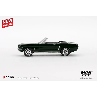 Ford Mustang Convertible 1964 Highland Green - Grøn - 1166 - Mini GT - 1:64