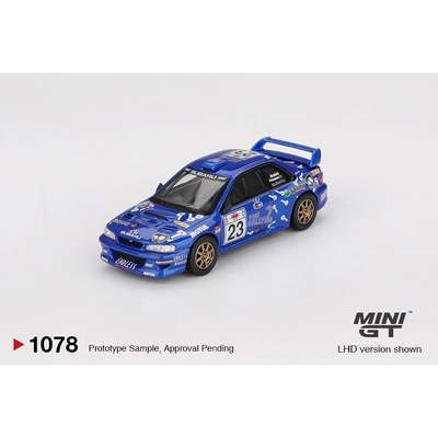 Subaru Impreza WRC99 #23 2000 Acropolis Rally - Blå - 1078 - Mini GT - 1:64