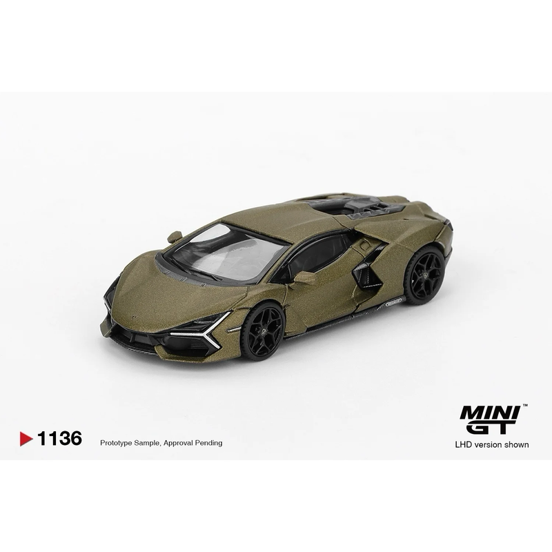 Lamborghini Revuelto Verde Gea Matte - Grön - 1136 - Mini GT - 1:64