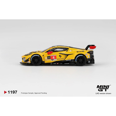 Chevrolet Corvette Z06 GT3.R #4 Corvette Racing by Pratt Miller Motorsports 2025 IMSA Daytona 24 Hrs - Gul - 1197 - Mini GT - 1:64
