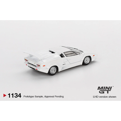 Lamborghini Countach 25th Anniversary White - Vit - 1134 - Mini GT - 1:64