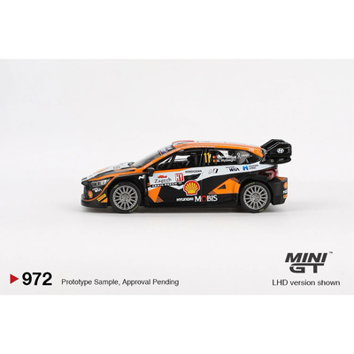 Hyundai i20 N Rally1 #11 2023 Rally Croatia Power Stage Winner - Orange - 972 - Mini GT - 1:64