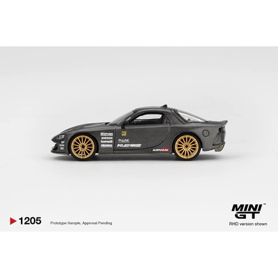 Mazda RX-7 RE-Amemiya Matsukiyo KOKU 3 Rotor NA-7 - Grå - 1205 - Mini GT - 1:64