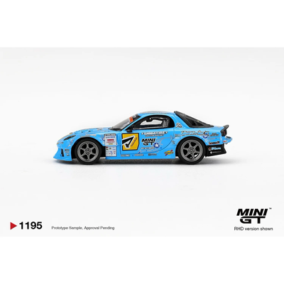 Mazda RX-7 RE-Amemiya 2025 D1GP - Blå - 1195 - Mini GT - 1:64