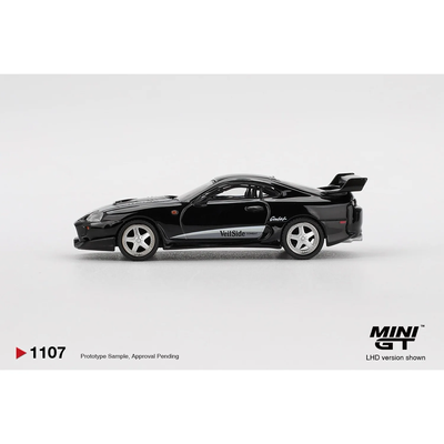 Toyota Supra VeilSide Combat V-II Black - Svart - 1107 - Mini GT - 1:64