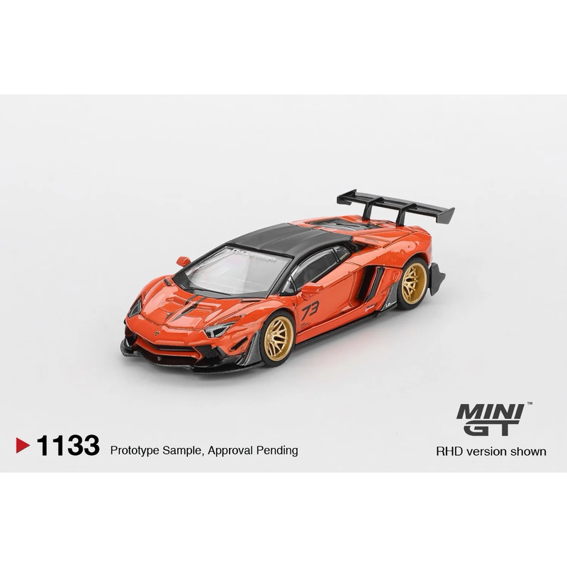 LB-WORKS Lamborghini Aventador Limited Edition Orange MDX 2025 - Orange - 1133 - Mini GT - 1:64