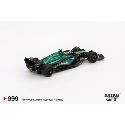 Aston Martin AMR24 #14 Fernando Alonso 2024 F1 2024 Bahrain GP - Grøn - 999 - Mini GT - 1:64