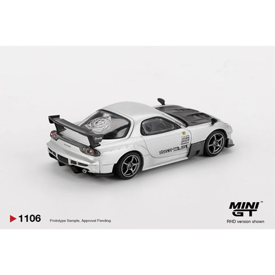 Mazda RX-7 RE-Amemiya Silver Metallic - Silver - 1106 - Mini GT - 1:64