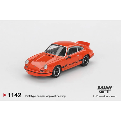 Porsche 911 Carrera RS 2.7 Tangerine with Black Livery - Orange - 1142 - Mini GT - 1:64